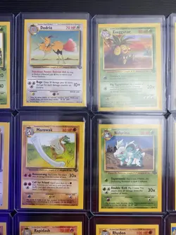 ⭐⭐⭐18 ERROR Square Cut - Jungle Set POKEMON Cards! 1999 RARE! NFCU⭐⭐⭐ - Image 4
