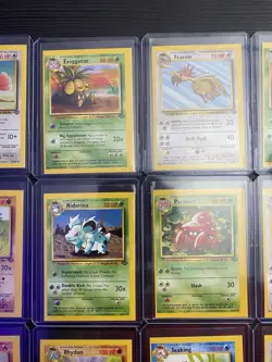⭐⭐⭐18 ERROR Square Cut - Jungle Set POKEMON Cards! 1999 RARE! NFCU⭐⭐⭐ - Image 5