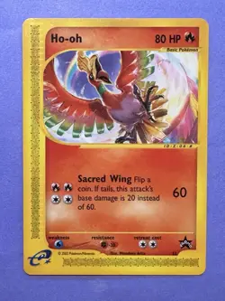 Pokemon TCG Ho-Oh Black Star Promo Card 52/53 WOTC Pokemon LP - Image 1