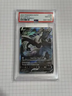 PSA 10 Gem Mint Lugia V 186/195 Silver Tempest Alt Alternative Art Pokemon Card - Image 1