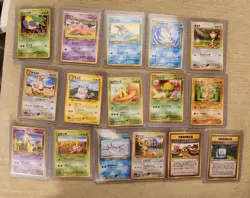 Japanese Pokemon Cards Neo Genesis lot of 16 - Image 1