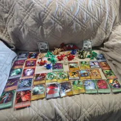 Bakugan Battle Brawlers Lot of 14 With Case,17 Cards & 13 Metallic,2 Guides NICE - Image 1
