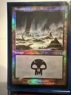 MTG: 4x Swamp Foil Lands Set Some 7th Edition Magic The Gathering - Excellent - Image 2