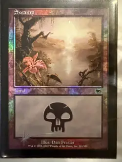 MTG: 4x Swamp Foil Lands Set Some 7th Edition Magic The Gathering - Excellent - Image 5