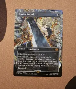 MTG Buster Sword (Borderless) x1 NM from Final Fantasy - Image 1