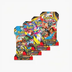 Pokemon Mega Evolution Sleeved Booster Pack Art Bundle [Set of 4] - Image 1