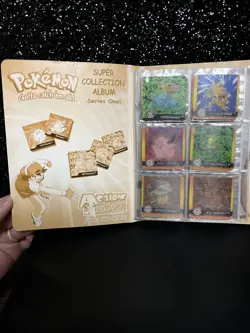 Binder + 32 Cards Vintage Pokemon Action Flipz Album Premier Series 1 Lenticular - Image 5