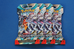 POKEMON SCARLET & VIOLET PARADOX RIFT 4 HANGER BOOSTER PACKS - Image 1