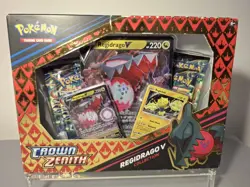 Pokemon TCG - Crown Zenith Regidrago V Box - New Factory Sealed Damaged - Image 1