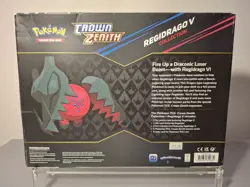 Pokemon TCG - Crown Zenith Regidrago V Box - New Factory Sealed Damaged - Image 2
