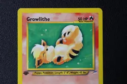 Growlithe 68/105 LP 1st Edition Neo Destiny Common Pokemon TCG 2000 - Image 3