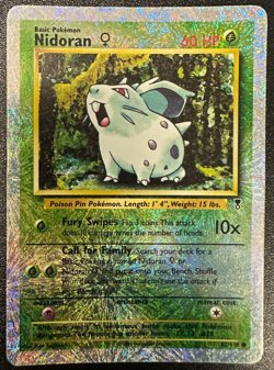 Pokemon Nidoran 82/110 Reverse Holo Legendary Collection WOTC 2002 - Image 1