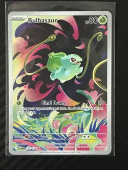 Pokemon TCG Mega Evolution Bulbasaur Illustration Rare 133/132 Pack Fresh - Image 1