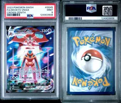 2023 POKEMON SWORD AND SHIELD CROWN ZENITH FULL ART DEOXYS VMAX GG45 PSA 9 - Image 1