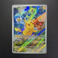 Pokemon TCG 2023 Scarlet Violet Black Star Promo Pikachu SVP027 - Image 1