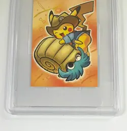 PSA 10 POKEMON FOSSIL MUSEUM POSTCARD PIKACHU & OMANYTE POP7 - Image 4