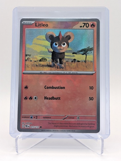 Pokemon TCG Litleo (Master Ball Pattern) - 015/131 - SV: Prismatic Evolutions NM - Image 1
