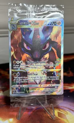 Pokemon TCG Crown Zenith - Lucario VSTAR - Black Star Promo #SWSH291 (Sealed) - Image 1