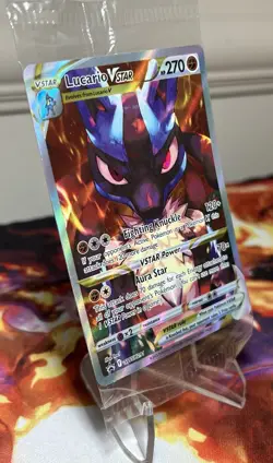 Pokemon TCG Crown Zenith - Lucario VSTAR - Black Star Promo #SWSH291 (Sealed) - Image 4
