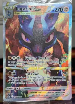 Pokemon TCG Crown Zenith - Lucario VSTAR - Black Star Promo #SWSH291 (Sealed) - Image 5