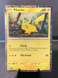 Pokemon TCG Pikachu McDonalds Happy Meal 2025 HOLO Common PROMO #002 NM - Image 1