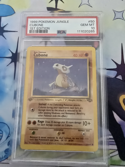 1999 Pokemon Jungle #50 Cubone 1st Edition PSA 10 Gem Mint - Image 1