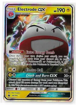 Electrode GX - 48/168 - Ultra Rare Sun & Moon: Celestial Storm Pokemon NM 2018 - Image 1