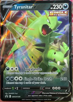 Tyranitar V Black Star Promo - SWSH109 - Sword & Shield Pokemon 2021 - Image 1