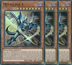 yugioh 3x METALLZOA X ROTA-DE006 SUPER RARE 1AUFLAGE DEUTSCH - Image 1