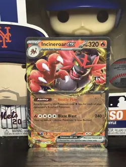 Pokemon TCG Temporal Forces - Incineroar EX #34/162 - Double Rare Holo Card - Image 1