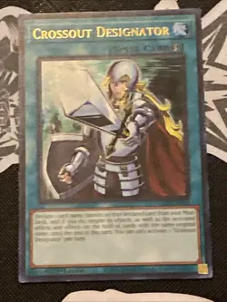 CROSSOUT DESIGNATOR 1ST EDITION ULTRA RARE Holo RA02-EN063 YUGIOH! Card TCG NM - Image 1