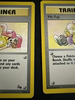 Pokemon TCG Mr. Fuji 58/62 Fossil Trainer Card Base Set Original Card 1999 - Image 4