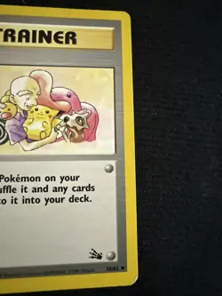 Pokemon TCG Mr. Fuji 58/62 Fossil Trainer Card Base Set Original Card 1999 - Image 5