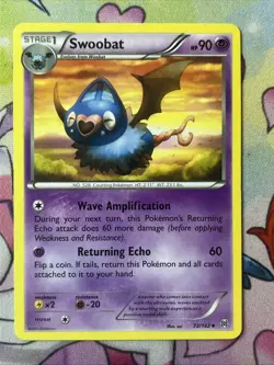 Swoobat 72/162 - LP XY Breakthrough - Pokemon 2015 Uncommon TCG Card - Image 1