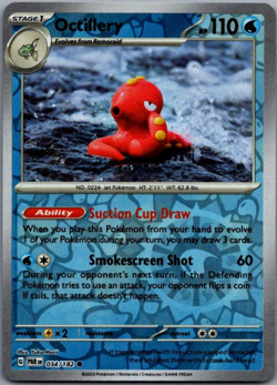 Octillery 034/182 | Paradox Rift | Common Reverse Holo | NM Pokemon Card - Image 1