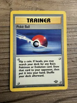 POKEMON CARD POKE BALL 64/64 TRAINER ITEM POKEMON TCG CCG - Image 1