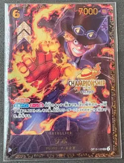 One Piece Card Sabo OP13-120 SEC Championship 25-26 Promo Japanese DHL NEW - Image 1