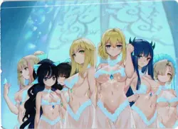 WHITE CLAD BEAUTIES AZUR LANE Holographic Collectible Anime Card - Image 1