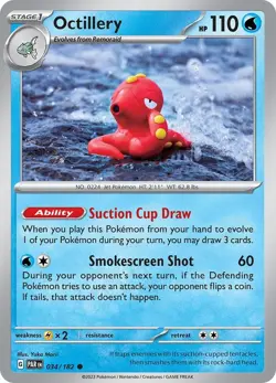 Octillery 034/182 | Paradox Rift | Common Non Holo | NM Pokemon Card - Image 1