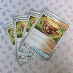 Earthen Vessel 163/182 Item Playset (4x) Paradox Rift Pokemon TCG Card - Image 1