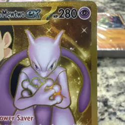 Pokemon TCG Mewtwo EX Team Rockets Hyper Rare Card 240/182 Destined Rivals - Image 3
