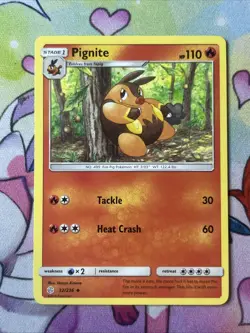 Pignite 32/236 -SM Cosmic Eclipse - Pokemon 2019 Uncommon TCG Card LP - Image 1