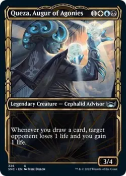Queza, Augur of Agonies (Showcase) - Near Mint MTG Streets of New Capenna - Image 1