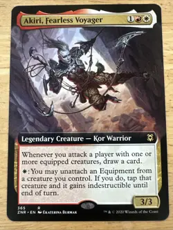 1x Akiri, Fearless Voyager (Extended Art) - NM - Zendikar Rising - mtg - Image 1