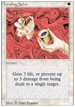 Healing Salve - Medium Play MTG Revised - Image 1