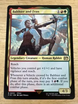 BALTHIER AND FRAN mtg NM-M Final Fantasy 1 Rare - Image 1