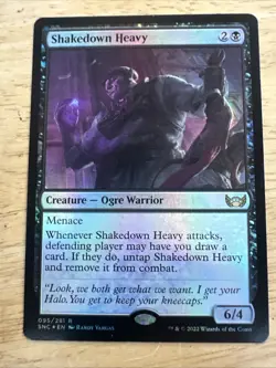 Shakedown Heavy Streets of New Capenna Foil Rare NM MTG - Image 1