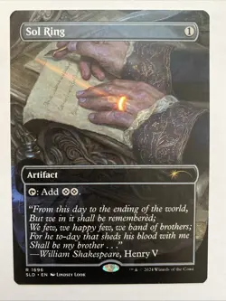 Sol Ring Borderless Secret Lair SLD 1696 NM - MTG Magic - Image 1