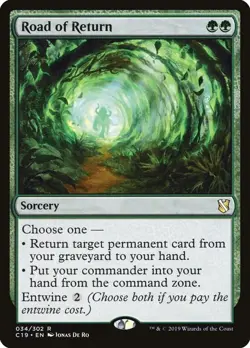 1x Road of Return - Commander 2019 - NM - MTG - Image 1
