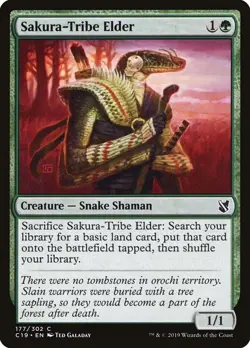 1x Sakura-Tribe Elder - Commander 2019 - NM - MTG - Image 1